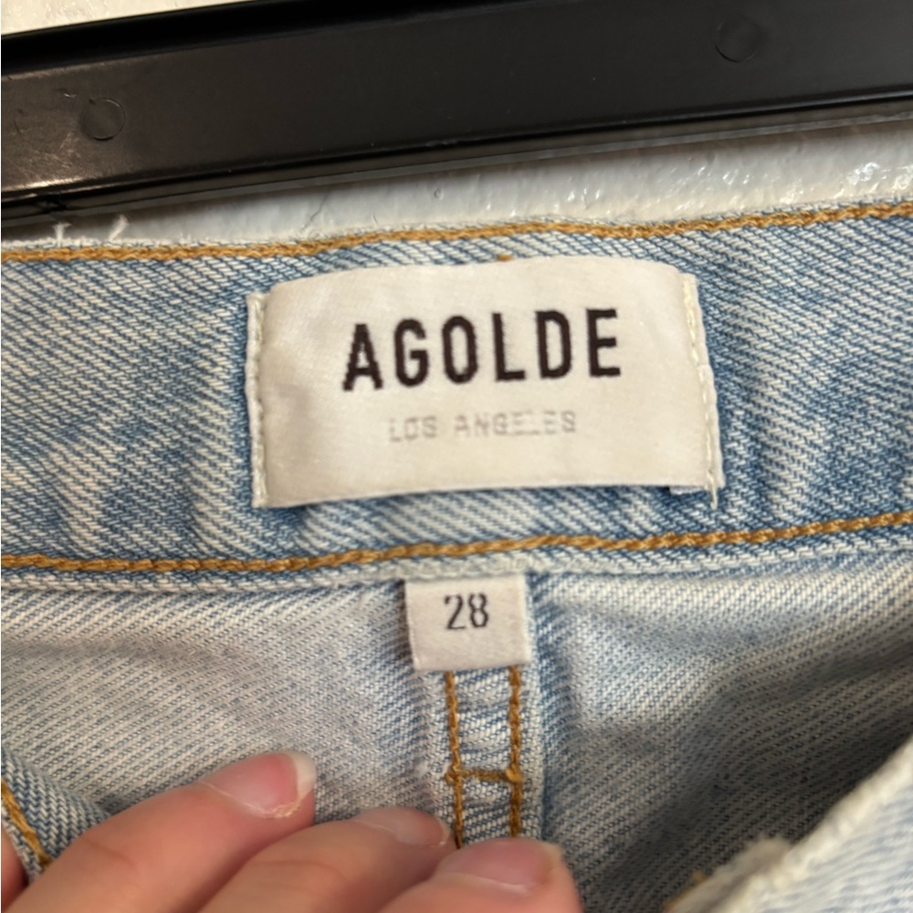 AGOLDE 100% Organic Cotton Mia Jeans in Scene - Picture 5 of 8